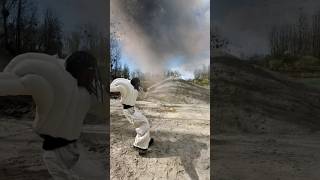 🌪️Visual Effect Sandstorm Teaser 🎥. First Houdini Dust Sim #3dartist #houdinifx #blender3d