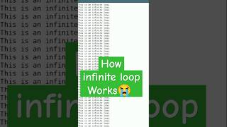 Infinite loop video#shortfeed#programing#programingmems#mems#coding#c language#