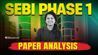 SEBI Grade A Law Officer Phase 1 Paper Analysis LIVE