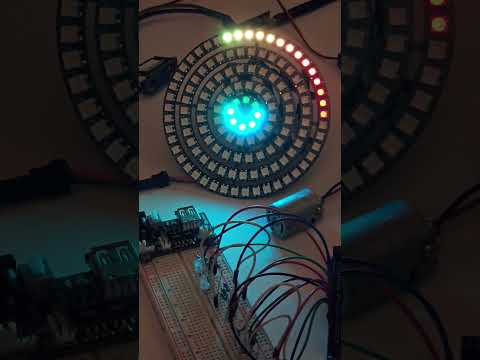Arduino LED Ring Spiral Animation #arduino #coding