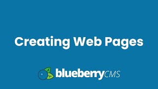 Creating Web Pages