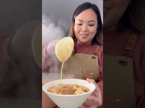 Hot & Sour Soup 🥣 #recipe #soup #hotandsoursouprecipe