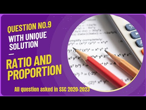 #9 Most important question of ratio||Question asked in SSC CGL 2020,2022,2023||with unique concept