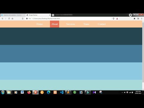 Simple Navbar using HTML5 & CSS3 new | Responsive | 2022