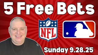 Sunday 5 Free Betting Picks & Predictions - 9/28/25 l Craig's Picks & Predictions