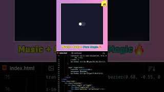 💥 Click Karo, Particles Dekho In 8s | Particle Toggle in HTML CSS JavaScript | DevZiaul #Shorts