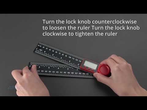 AUTOUTLET LCD Digital Angle Finder Ruler 8-Inch Protractor Measure Tools 200mm Angle Gauge
