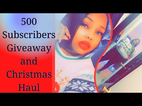 500 Subscribers Giveaway: Christmas HAUL 2020