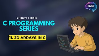 #11 Learn 2D Arrays & Strings Together – C Language Simplified! 😎