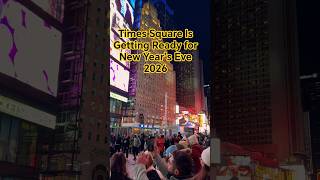 Times Square Is Getting Ready for New Year’s Eve 2026 — NYC Celebration Countdown 🎉🗽 #newyork #nyc