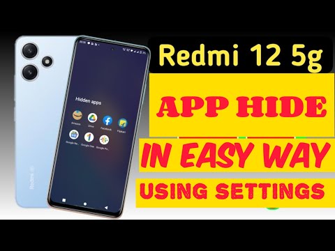 How to hide apps in Redmi 12 5g|Redmi 12 5g me app hide setting kaise kare|Redmi 12 5g app hide|#yt