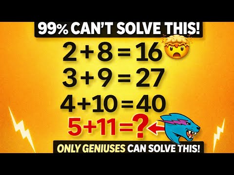 99% Fail This Math Puzzle 🤯 | 5 + 11 = ? Can You Solve It?