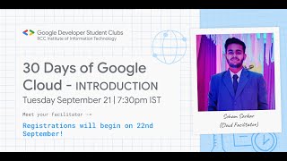 30 Days of Google Cloud | Introduction Session #30daysofgooglecloud