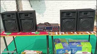 Unboxing And Playing  8 Inch Four Multimedia Speaker And Amplifier  @B.techRaghav