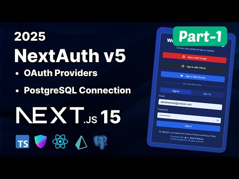Next.js 15 Authentication: NextAuth v5 in 10 minutes 🚀 | Prisma ORM, PostgreSQL - 2025 Tutorial