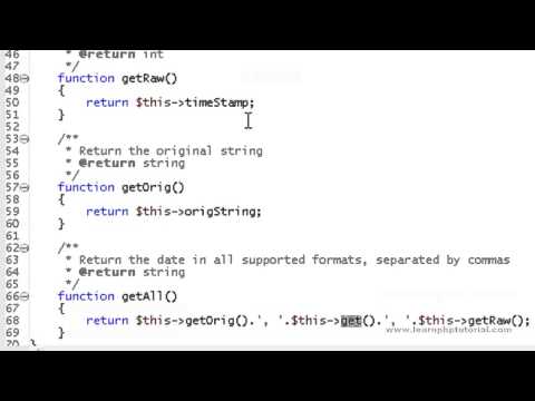 LearnPHP Tutorial Level 2, Chapter 9. Creating your own PHP Objects