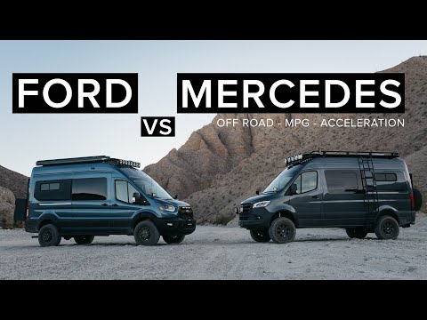 Ford Transit AWD vs Mercedes Sprinter AWD | Off Road Test, MPG, Acceleration
