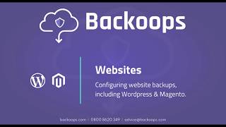 How to backup your website with Backoops