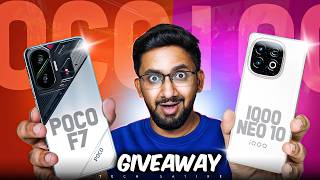 Poco F7 GIVEAWAY & Review after 2 Months🔥 New Offer Price Wortha? Poco F7 Vs iQoo Neo 10!