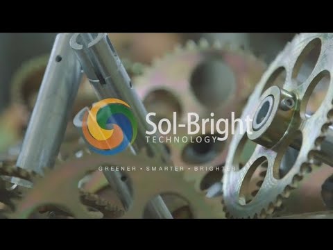 Sol Bright tech solar panel cleaning robot 🤖#video #viralvideo