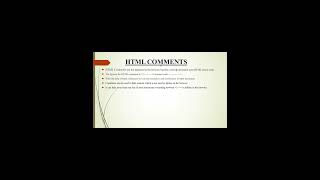 HTML img tag with it's example and HTML comments