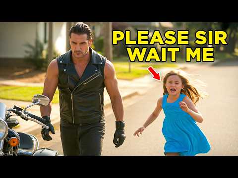 A Little Girl Desperately Followed a Biker, But When Biker Realized the Truth, It Was Too Late!