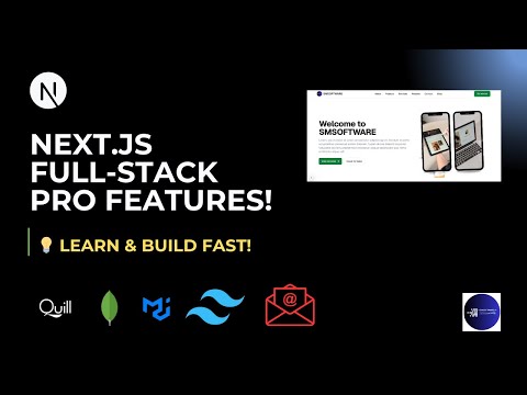 🚀 Next.js Full-Stack Free Course | Quill.js, Admin Dashboard | MongoDB CRUD & Routes, email