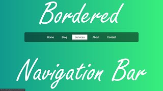 Border Navigation Bar   Custom Navbar HTML, CSS || WEB CODIAN