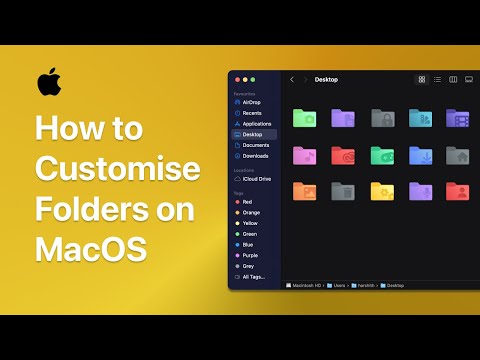 How to customise folders on MacOS