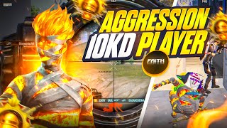 🔱 10 KD Player Aggression (Faith PlayzZz) In Conqueror Lobby ‼️ Fastest Solo Vs Squad Clutches