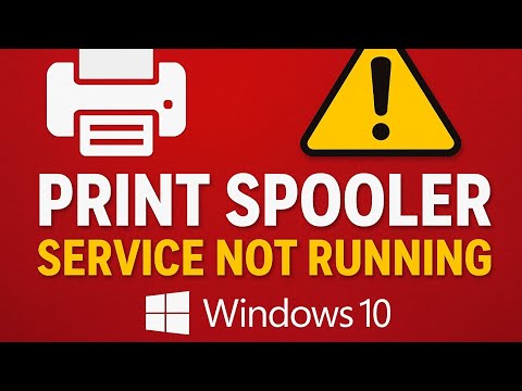 How To Fix Print spooler service not running in windows 10 or 11 || How to restart printer Spooler