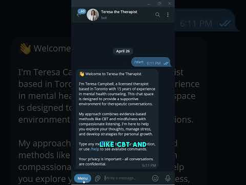 teresa.vibe8.app | Meet Teresa: Your 24/7 AI Therapy Assistant with a PhD