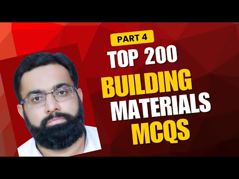 Top 50 Building Materials MCQs – Part 4 | Civil Engineering FE/PE & Govt Exam Preparation MCQs