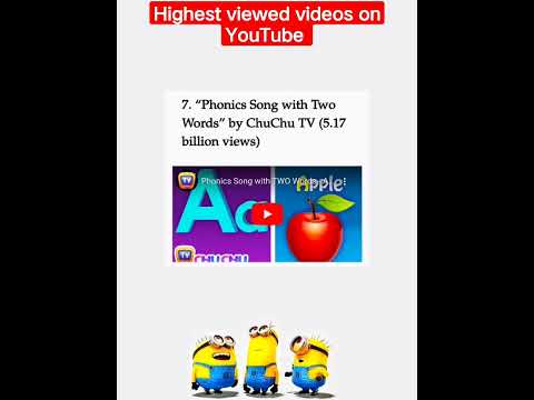 Top 10 BiLLion views Video On YouTube #topvideosyoutube #shortvideo #youtubeshorts