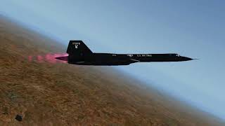 SR-71 "Blackbird" Subsonic test over Edwards AFB