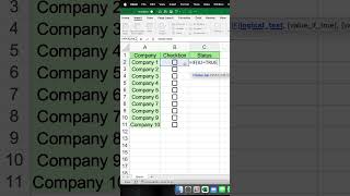 How to create conditional checkboxes in Excel. #excel #office #microsoft #tutorial #spreadsheets