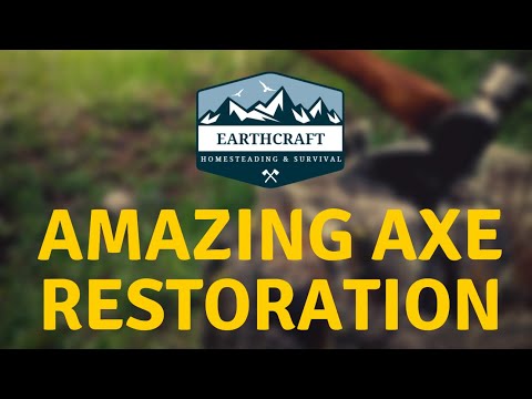 Old Axe Restoration - Rusty Cracked Old Axe Head Restoration