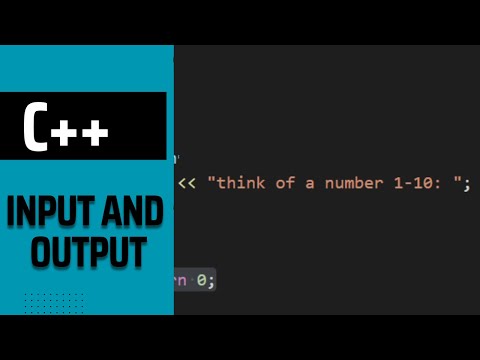 Inputs and Outputs in C++