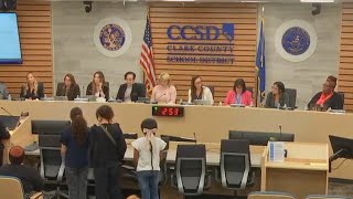 Students, parents, educators speak against CCSD’s plan to cut 1,200 positions
