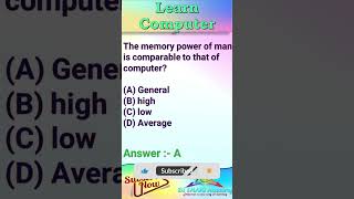 🔥 Computer MCQ's / for all competitive  #computer #Shorts #trending #viral #short
