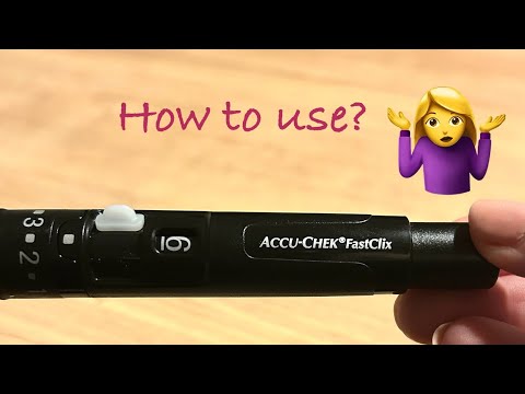How to use the Accu-Chek FastClix lancet device by a diabetes nurse