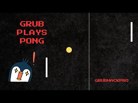"Ok but can your GRUB do this?" - GRUB Bootloader Running Pong