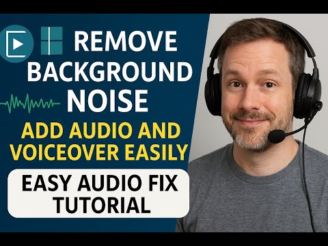 Remove Background Noise in Shotcut - Add audio and voice over Essily | Easy Audio Fix Tutorial