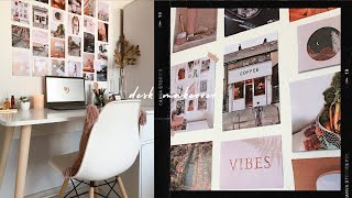 Aesthetic Desk Makeover 2021 | pinterest inspired workspace, minimal desk tour & setup