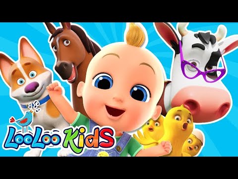 Animal Sounds - Fun Learning for Kids | 15 MIN LOOP | LooLoo Kids | Kids Songs and Nursery Rhymes