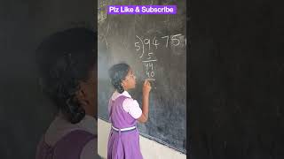 Pooja 5th Class doing division ZPHS-THUGUNDRAM