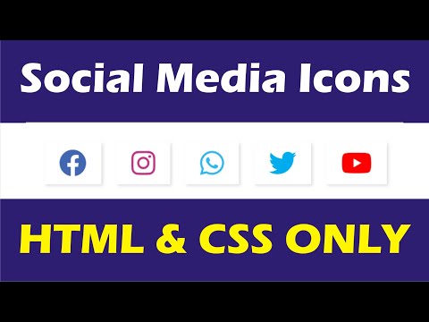 How to create Advanced Social Media Icons  (1) || HTML and CSS || LogTechy
