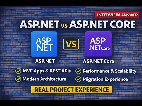 My Experience with ASP.NET & ASP.NET Core | Real Project Experience & Interview Answer