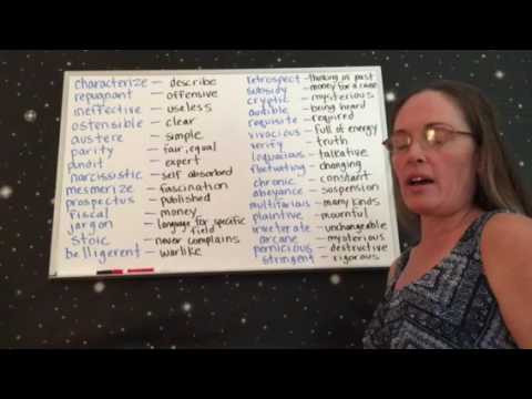 Vocabulary words Part 3 ASVAB