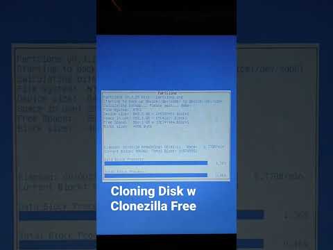 Cloning Disk / OS with Clonezilla Free